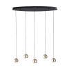Подвесной светильник Lumien Hall Danay LH8027/5P-BK-SGD — купить в Bronko‑Decor