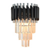 Настенный светильник Natali Kovaltseva DARIAN 76017/2W CHROME BLACK — купить в Bronko‑Decor