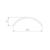 Экран Arlight SL-KANT-H20 ROUND OPAL 049168 — купить в Bronko‑Decor