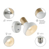 Спот Rivoli Lorena 7052-701 Б0054684 — купить в Bronko‑Decor