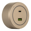Трековая розетка Arte Milano Am-track-sockets-39 399731TS/USB-Type-C Gold — купить в Bronko‑Decor