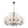 Подвесная люстра iLamp Alesti P2424-10+5 Nickel — купить в Bronko‑Decor