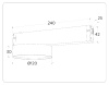 Трековый магнитный светильник Ambrella Light Magnetic 220V GL1381 — купить в Bronko‑Decor