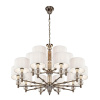 Подвесная люстра iLamp Alexa P2404-10+5 Nickel — купить в Bronko‑Decor