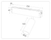 Трековый магнитный светильник Ambrella Light Magnetic 220V GL1223 — купить в Bronko‑Decor