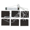 Встраиваемый светильник (комплект из 6 шт) Uniel ULP-1010 42W/4000К IP40 GRILYATO BLACK KIT06 UL-00008958 — купить в Bronko‑Decor