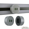 Трековая розетка Arte Milano Am-track-sockets 380011TS/USBx2 Grey — купить в Bronko‑Decor
