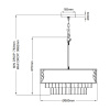 Подвесная люстра Hinkley Reverie QN-REVERIE-8P-CPG — купить в Bronko‑Decor