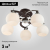 Потолочная люстра Eurosvet 9654/5 хром/венге — купить в Bronko‑Decor