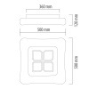 Потолочный светодиодный светильник De Markt Эрида 706010801 — купить в Bronko‑Decor