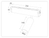 Трековый магнитный светильник Ambrella Light Magnetic 220V GL1231 — купить в Bronko‑Decor