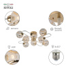 Люстра на штанге Rivoli Mortifera 3130-308 Б0054887 — купить в Bronko‑Decor