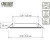 Встраиваемый светильник Gauss Glass 948111218 — купить в Bronko‑Decor