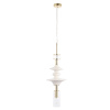 Подвесной светильник Crystal Lux VALENCIA SP1.4 GOLD — купить в Bronko‑Decor
