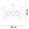 Потолочная люстра Vitaluce V4897-1/8PL — купить в Bronko‑Decor