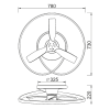 Люстра-вентилятор Mantra Ocean 8236 — купить в Bronko‑Decor