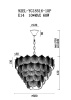 Подвесная люстра Garda Decor 92EL-YG18516-10P — купить в Bronko‑Decor