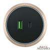 Трековая розетка Arte Milano Am-track-sockets 380066TS LED/USB-Type-C Gold — купить в Bronko‑Decor