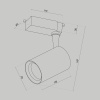 Трековый светильник Maytoni Technical Vuoro TR003-1-10W4K-S-B — купить в Bronko‑Decor