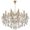 Подвесная люстра Crystal Lux Hollywood SP12+6 Gold — купить в Bronko‑Decor