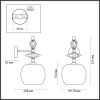Бра Odeon Light Bizet 4893/1WB — купить в Bronko‑Decor