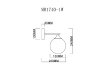 Бра MyFar Fisher MR1740-1W — купить в Bronko‑Decor