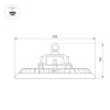 Подвесной светильник Arlight SP-ARIVA-MOTION-R300-150W White5000 (BK, 90 deg, 230V) 048613 — купить в Bronko‑Decor