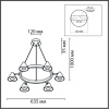 Подвесная люстра Lumion Lamina 8233/6 — купить в Bronko‑Decor