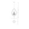 Подвесная люстра Lucia Tucci Tenerezza 5490.4 Gold — купить в Bronko‑Decor