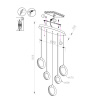 Подвесной светильник Lumien Hall Livin LH8028/5P-BK-PBK-SGD — купить в Bronko‑Decor