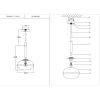 Подвесной светильник Lumien Hall Маркон LH4099/1P-CO-CH — купить в Bronko‑Decor