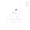 Встраиваемый светильник Arte Lamp A3217PL-1BK — купить в Bronko‑Decor