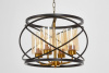 Подвесная люстра Lumina Deco LDP 8004-4 BK+MD — купить в Bronko‑Decor